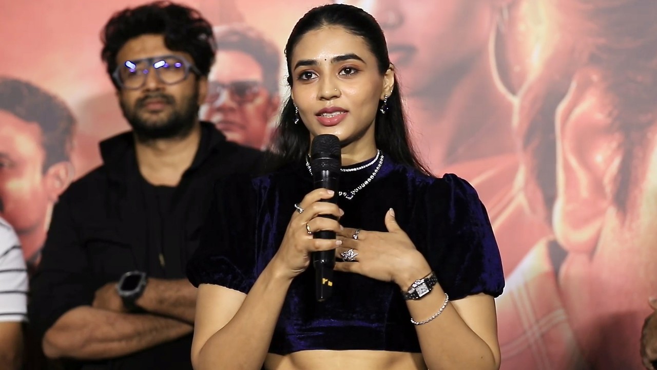 Kantara Heroine Sapthami Gowda Cute Telugu Speech At The Rise of Ashoka Movie Trailer Launch Event