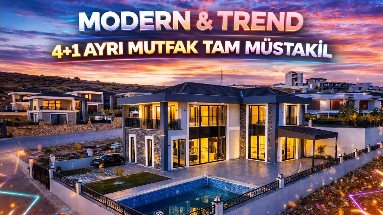 DİDİMİN KALESİ‼️4+1 AYRI MUTFAK TAM MÜSTAKİL MODERN MİMARİ LÜKS VİLLA