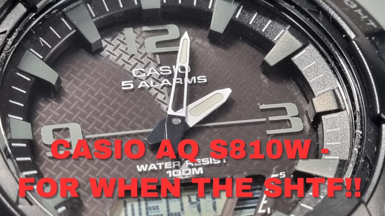 Обзор часов CASIO AQ S810W!! Идеальные запасные часы!!