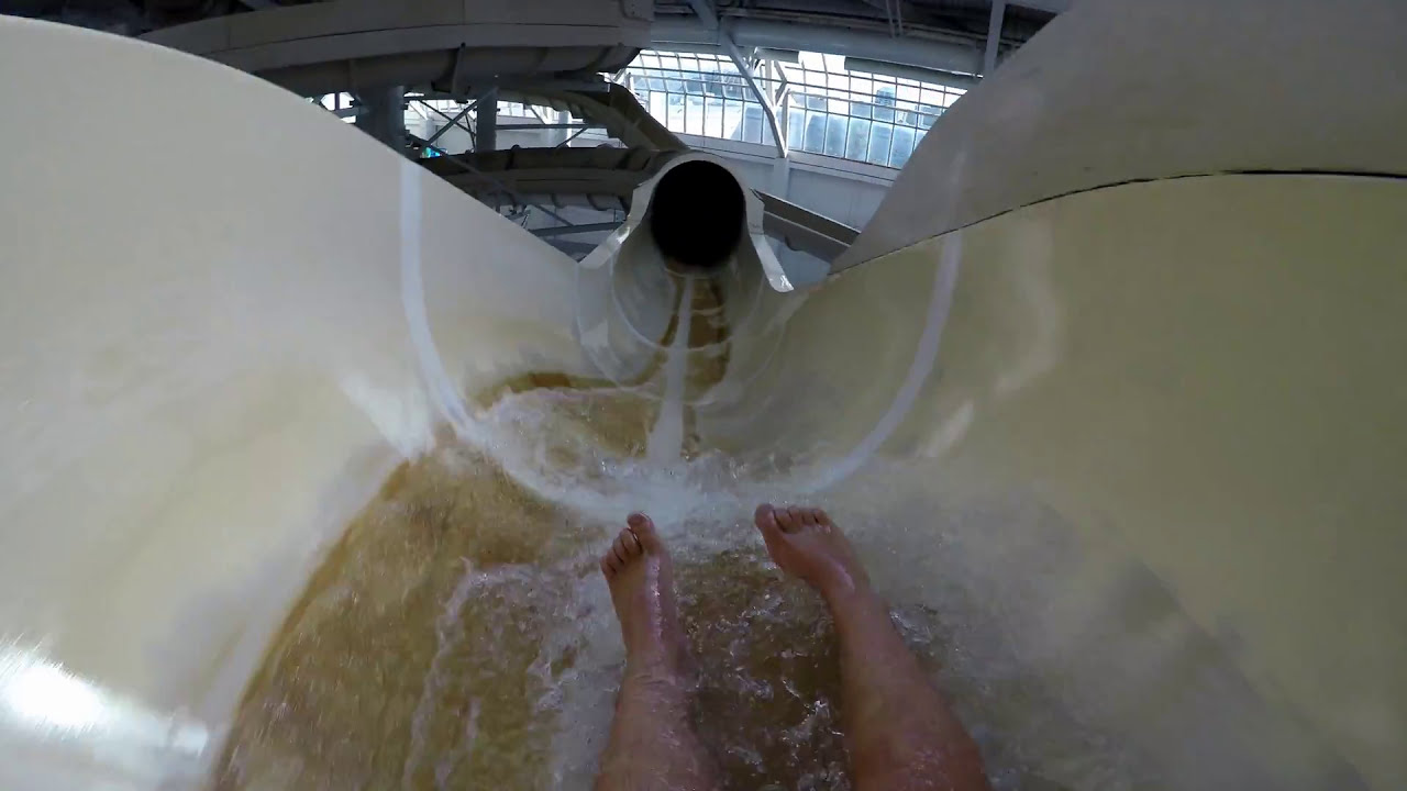 World Waterpark Howler Waterslide POV, West Edmonton Mall, AB