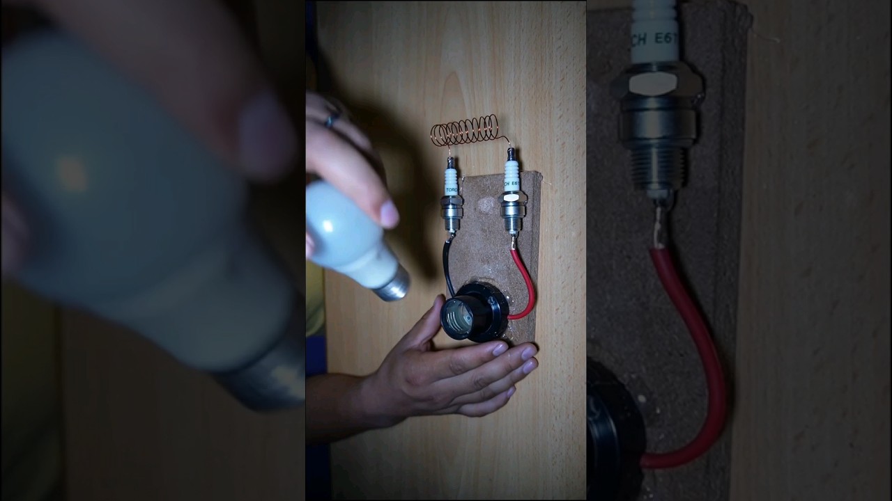 como generar energ&iacute;a el&eacute;ctrica &iquest;ser&aacute; verdad?#electricidad #iman #bujias #alambre #cobre