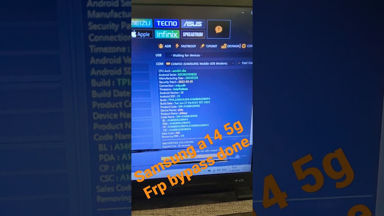 samsung a14 5g frp bypass#shorts#unlocktool