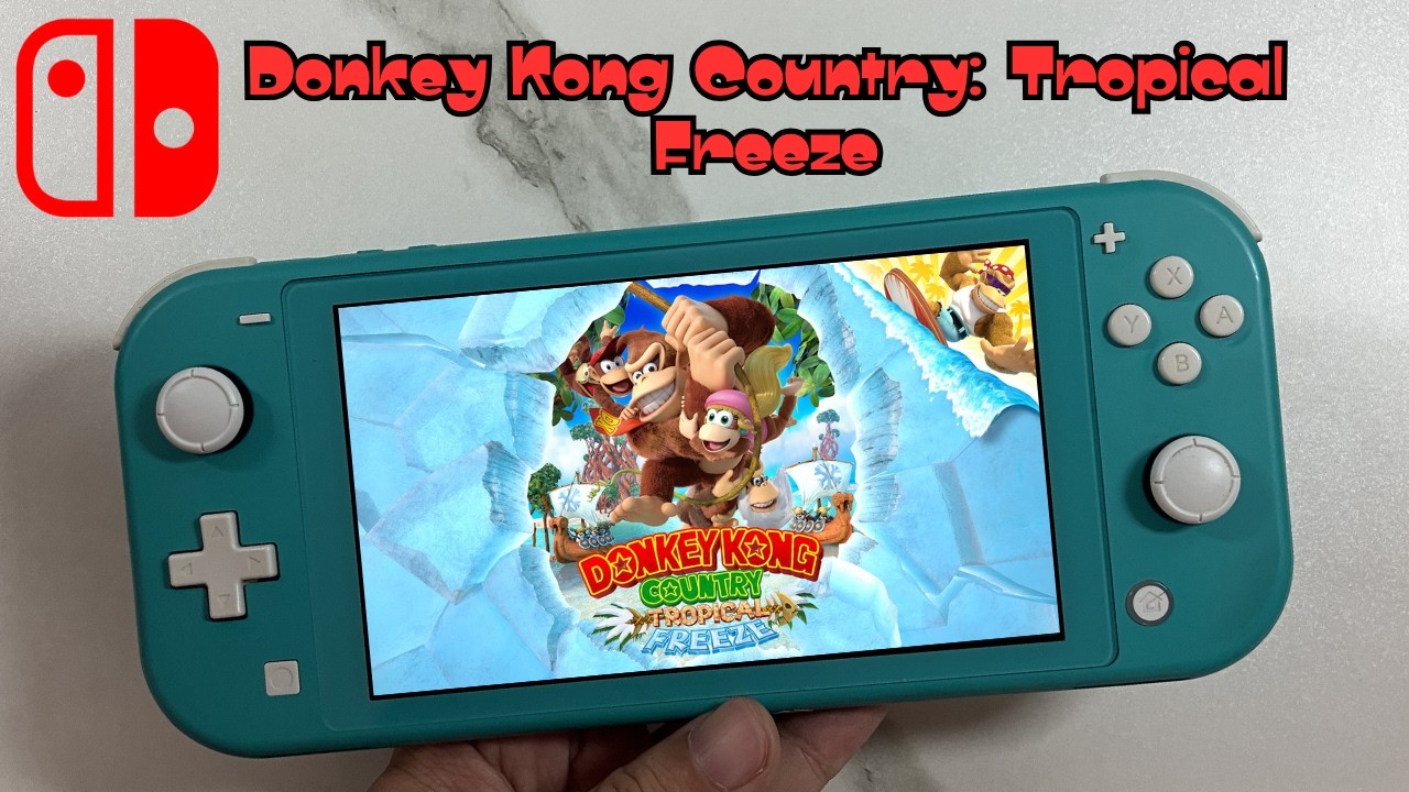 Donkey Kong Country: Tropical Freeze + Update 1.0.2 Performance Gameplay Nintendo Switch Lite