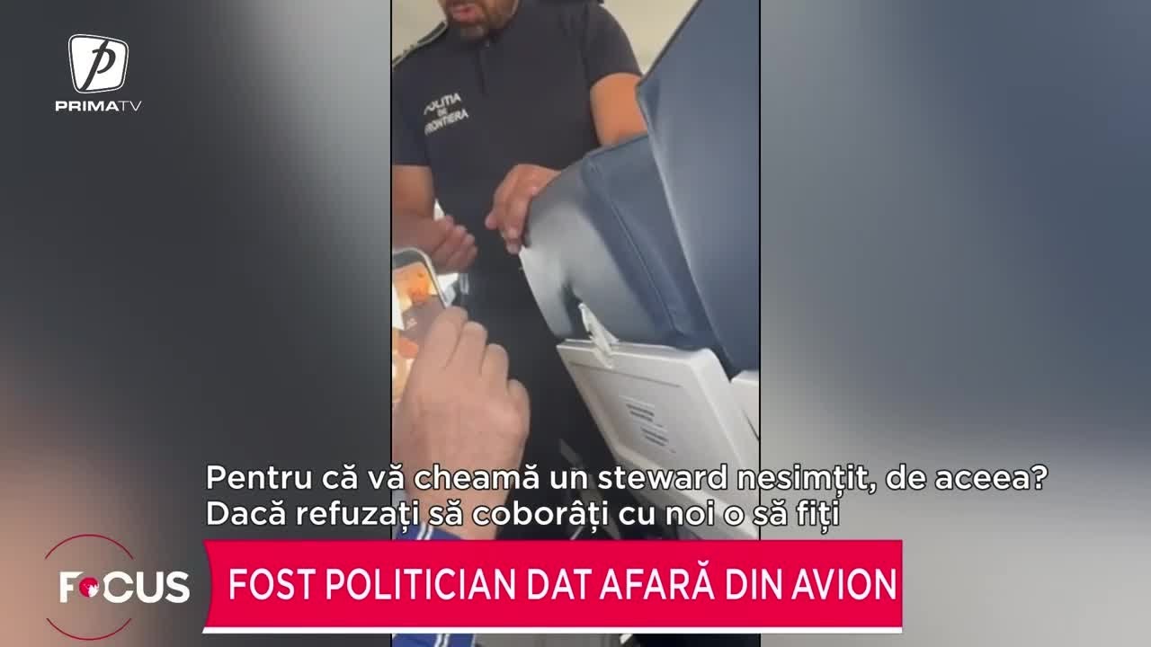 Fost politician dat afară din avion