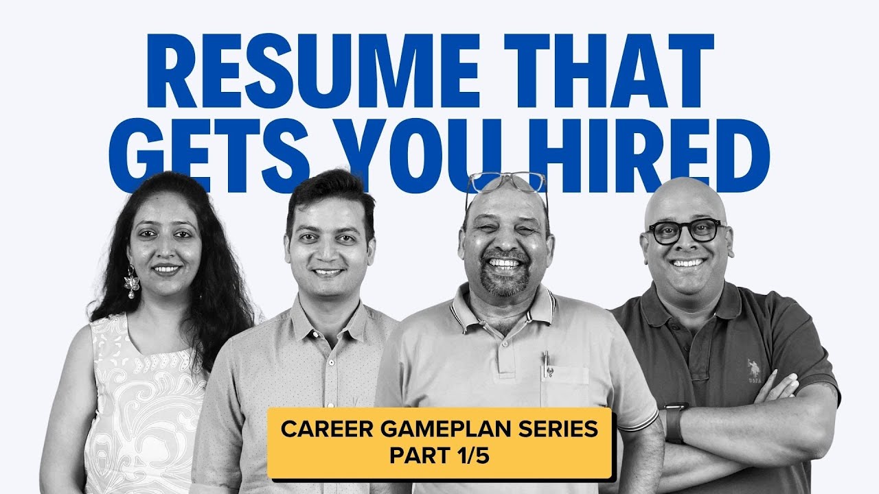 Part 1/5 -  How to write a Good Resume | Career Gameplan Series