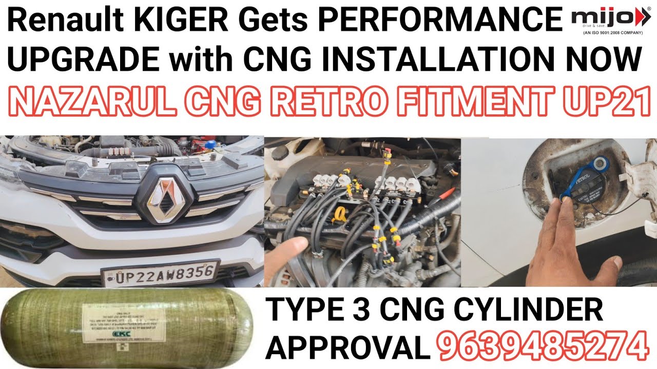 Renault kiger CNG install Renault KIGER Gets PERFORMANCE UPGRADE with CNG INSTALLATION NOW👍CNG UP