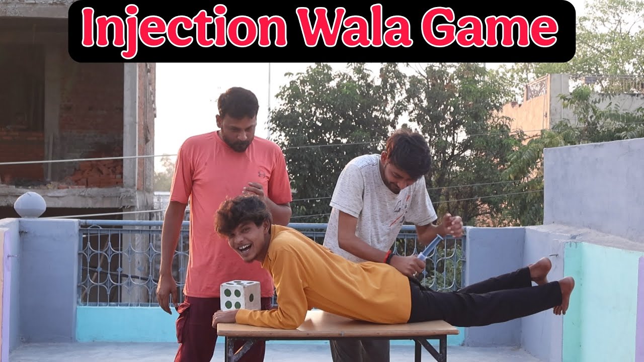 Injection Wala Game | Bottle flip hand stand fun injection punishment | Funny sui wala video