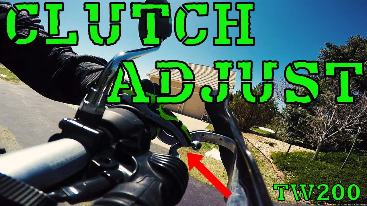 How to adjust the Clutch lever freeplay on a Yamaha TW200