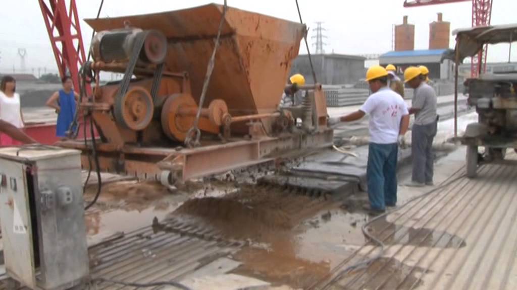 Extrusion - Hollow Core Slab Planks Panels Roofing Flooring Walls External Walls - Production Video