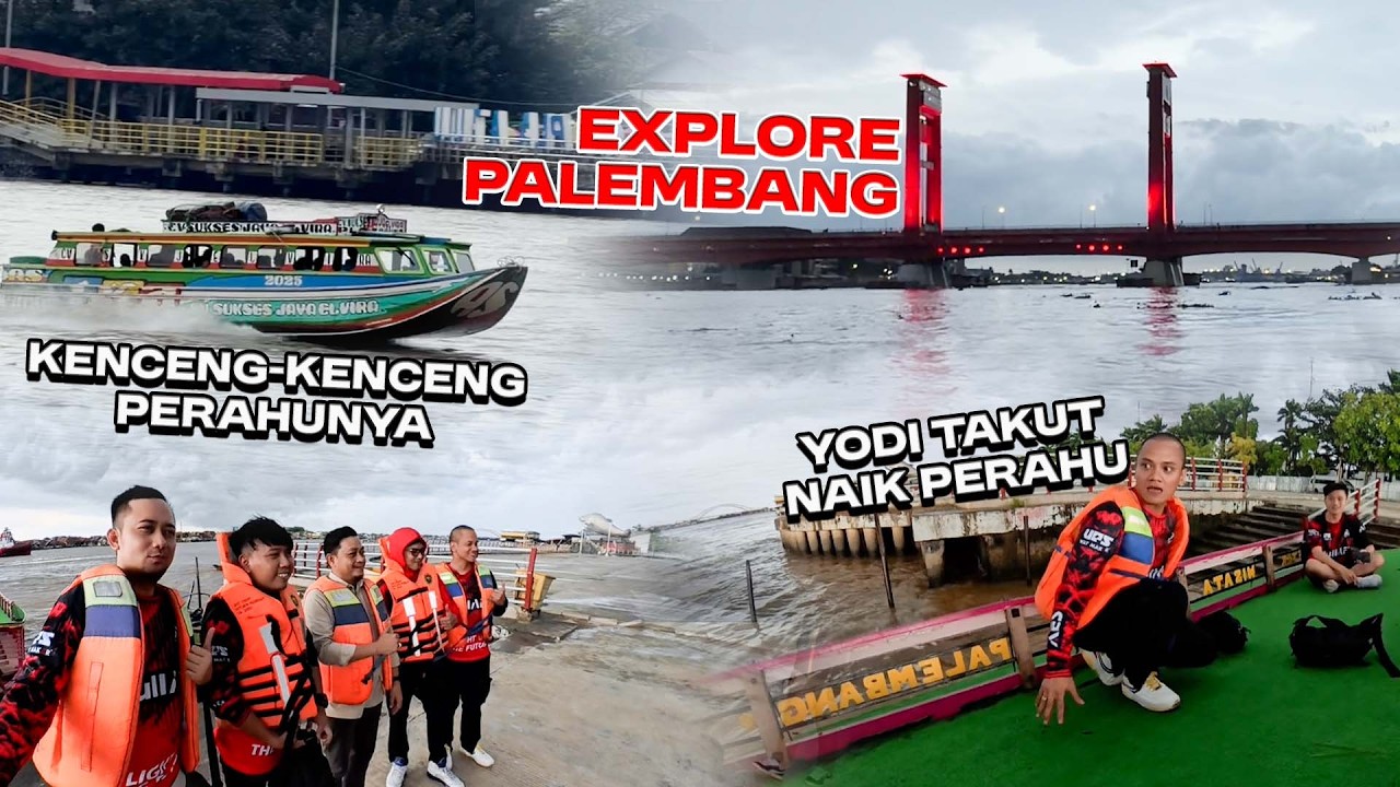 EXPLORE PALEMBANG ! Naik Perahu di Sungai Musi