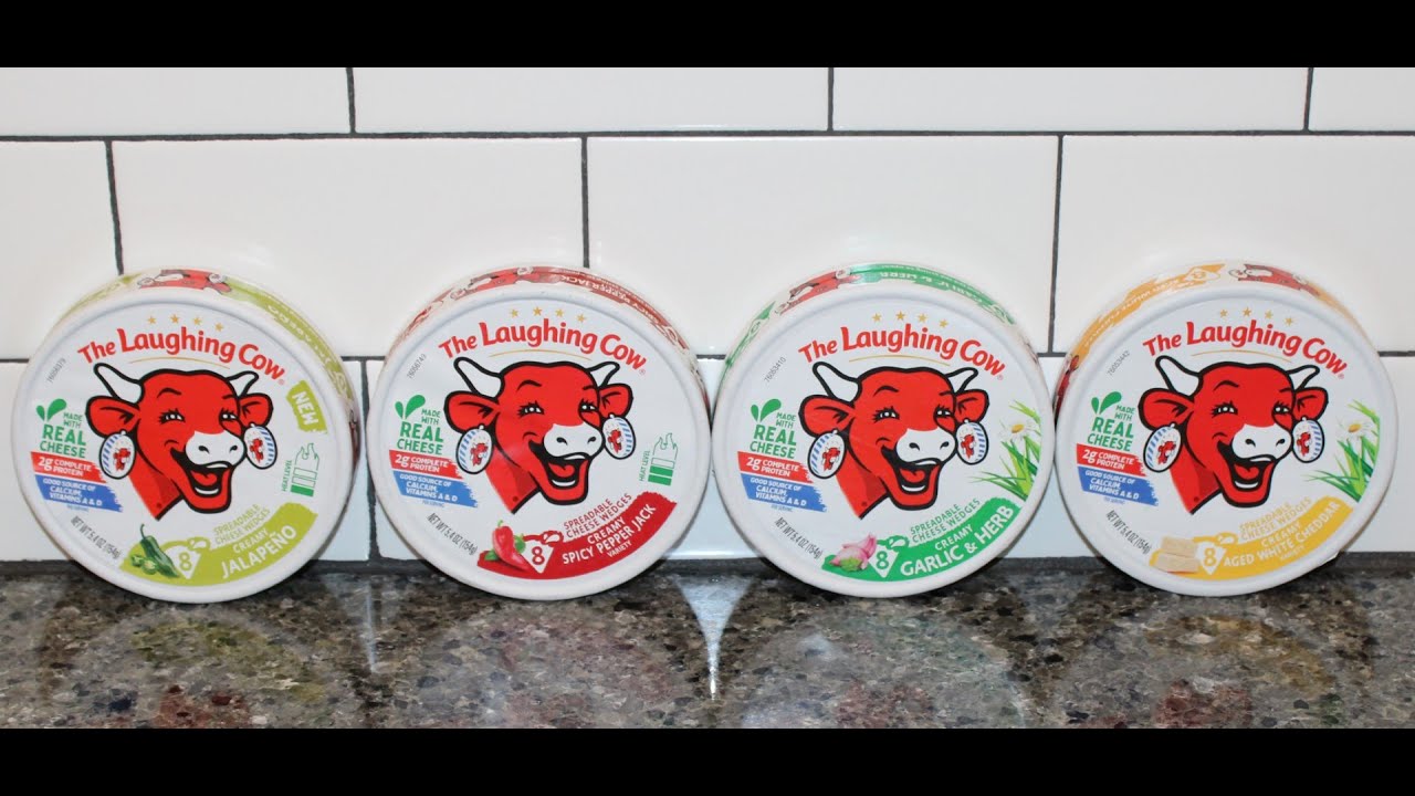 The Laughing Cow Spreadable Cheese: Jalapeño, Spicy Pepper Jack, Garlic & Herb, Aged White Cheddar