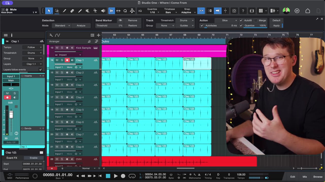 How To Record Claps, Shaker, and Ear Candy! Lesson 14 of Recording Academy
