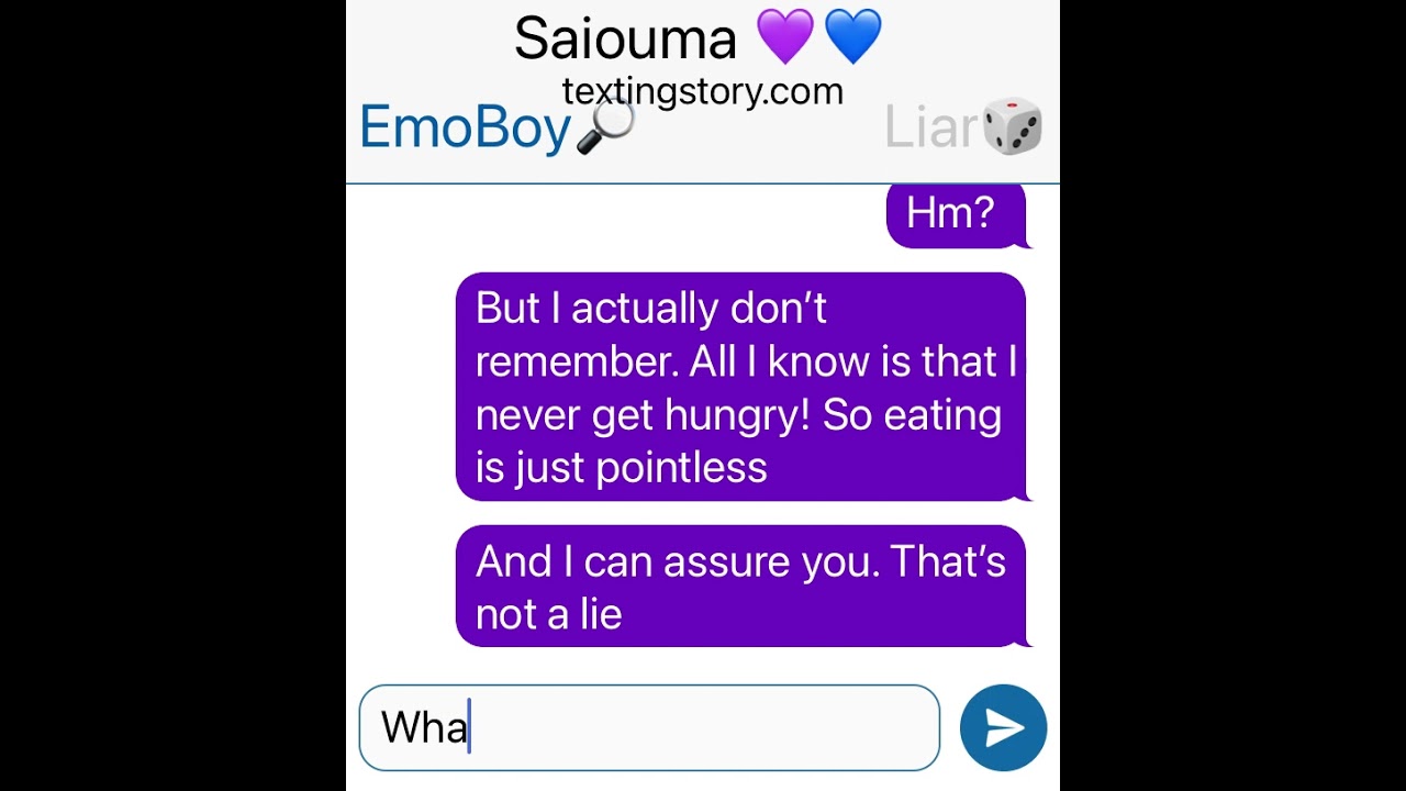 “Eat.” Part 2. Saiouma/Oumasai texting story