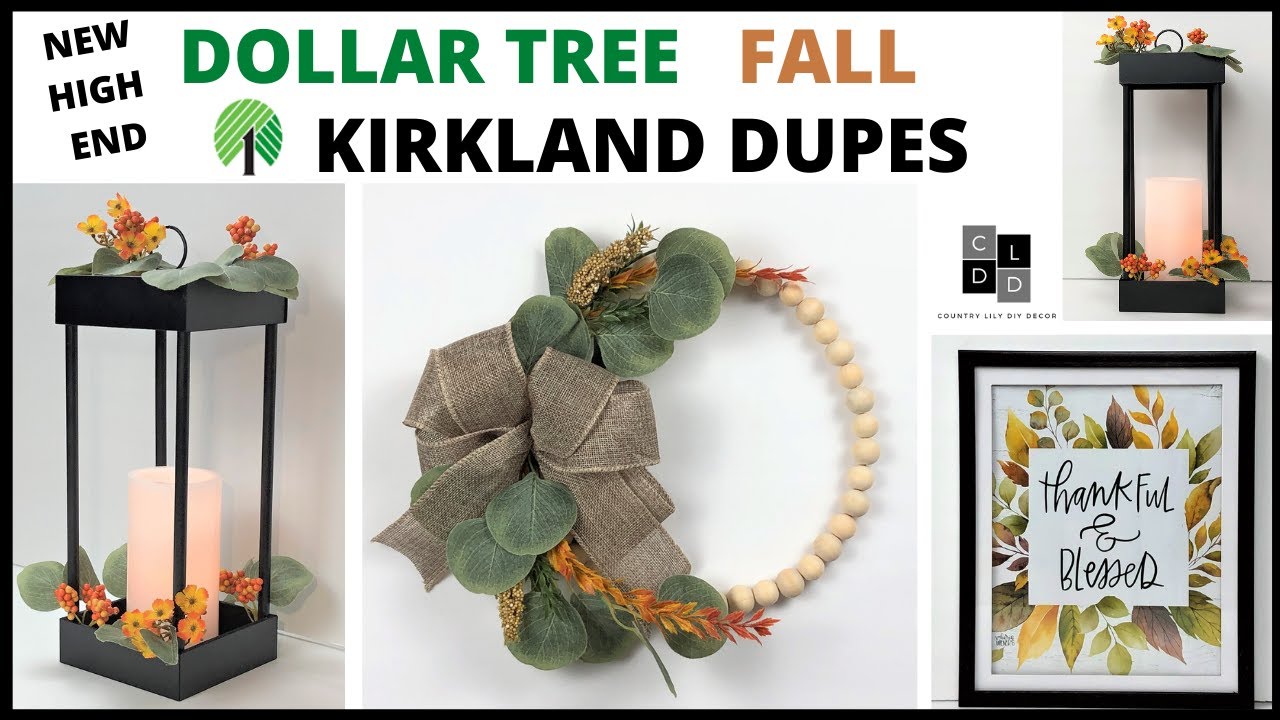 High End Dollar Tree Fall Diys/ Kirkland Dupes