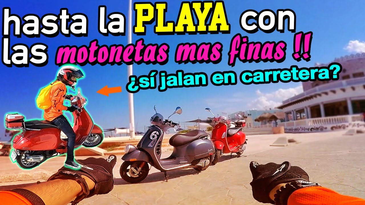 Vamos a rodar a la PLAYA EN MOTOneta! &iquest;Sirven para carretera? / dualVlog 5