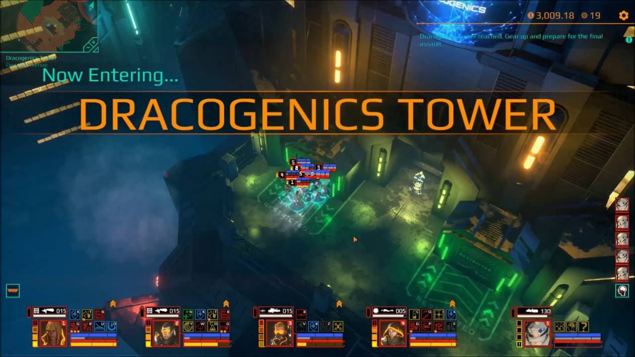 Satellite Reign entering Dracogenics Tower