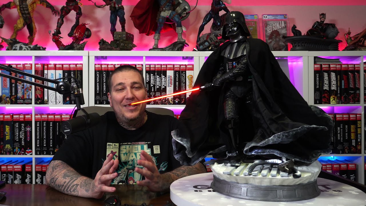 DARTH VADER (Star Wars) 1/4 Scale Statue Unboxing & Review | Iron Studios