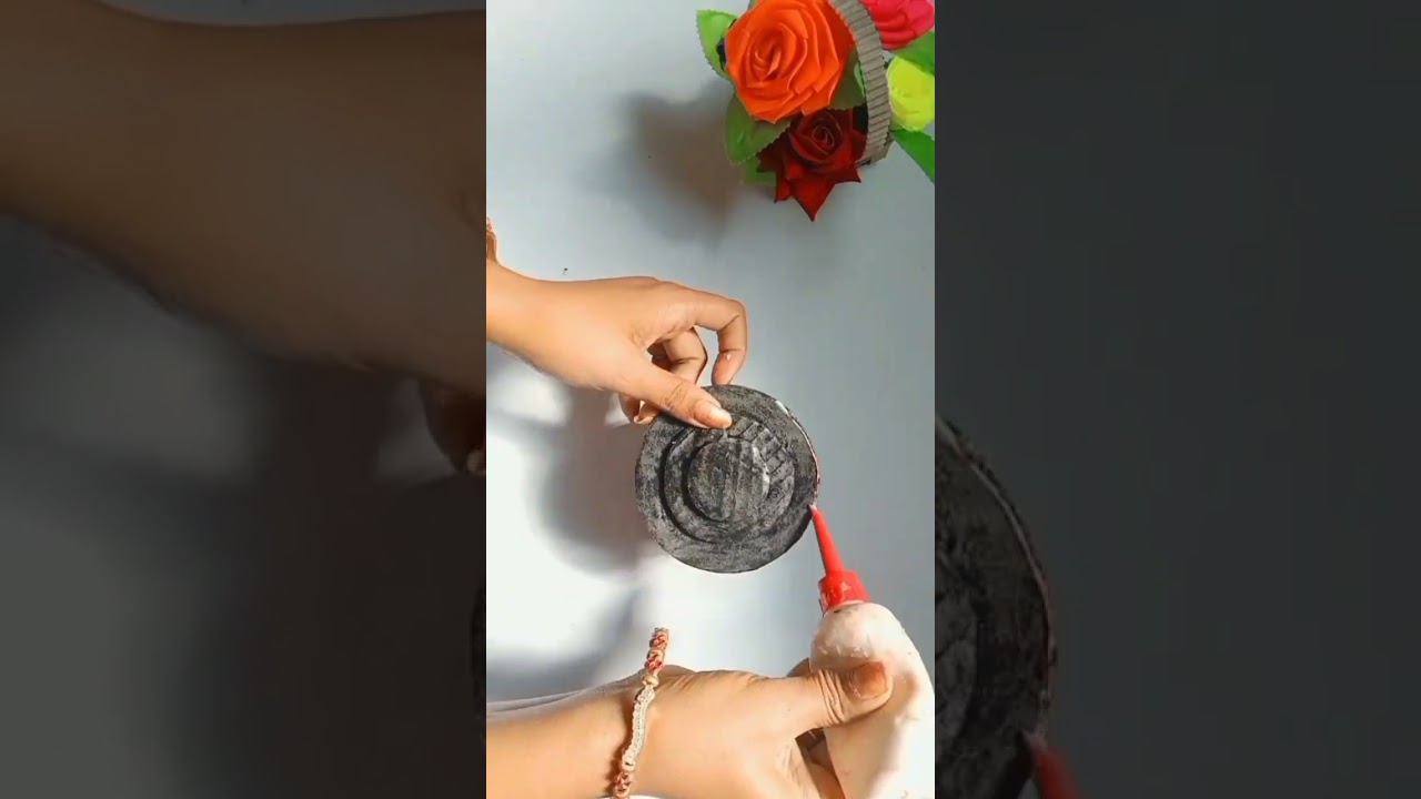 Empty Tape Roll Reuse Ideas/ Recycle #lithyshorts #reuse #bestoutofwaste #wastematerialcraft