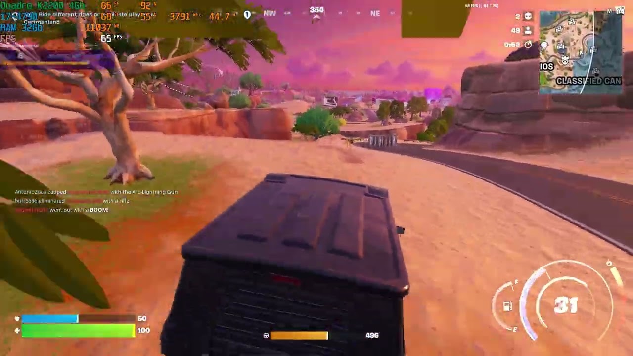 i7-4790 with Quadro K2200 Fortnite 1080p Performance - FPS test gameplay