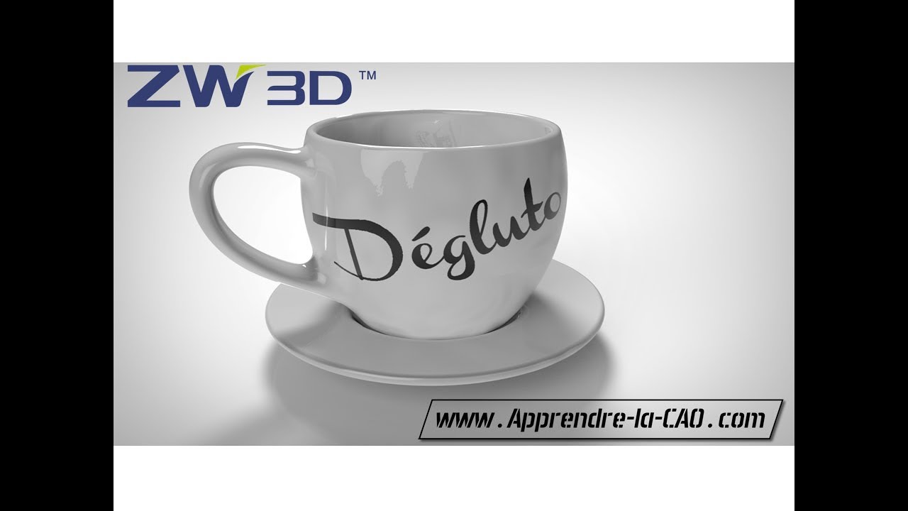 Tuto ZW3D - Tasse raccord surfacique en courbure