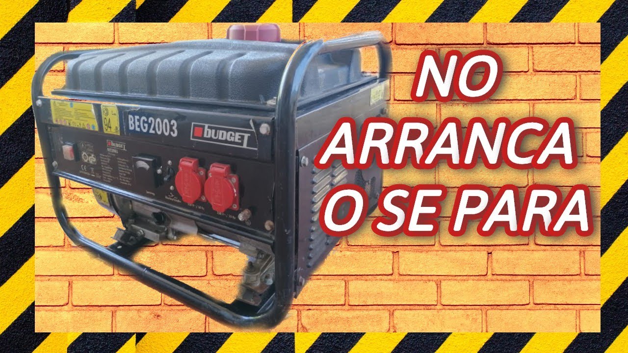 ▶GENERADOR ELÉCTRICO gasolina NO ARRANCA (SOLUCIÓN)❗❗