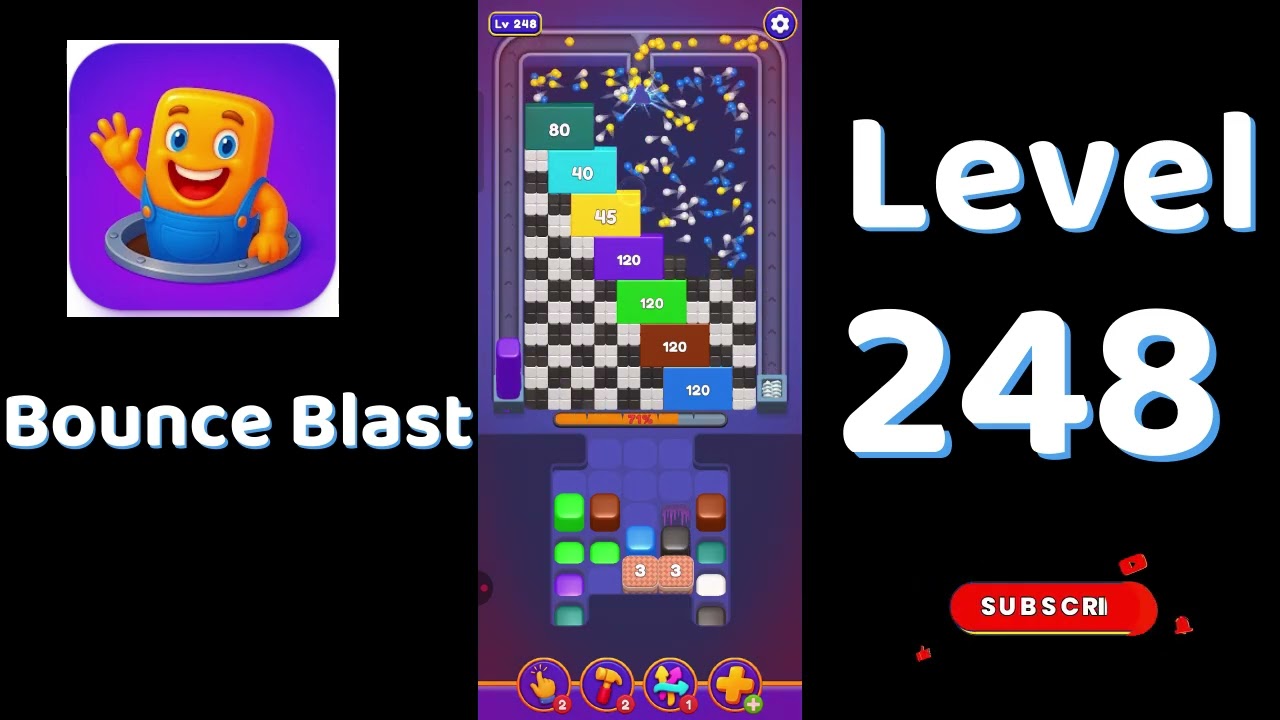 Bounce Blast Level 248 Walkthrough 🎮💥 | Tricky Ball Puzzle Solution | Go Answer