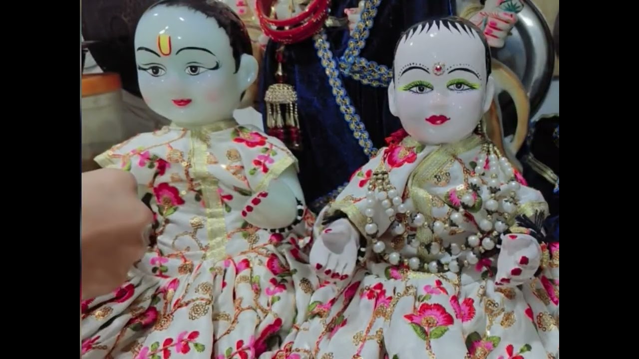 Laddu Gopal or radha rani ji ka shringar kaise kare?🤔new shringar♥️✨|radha krishn@RadheRadhe-789-p1h