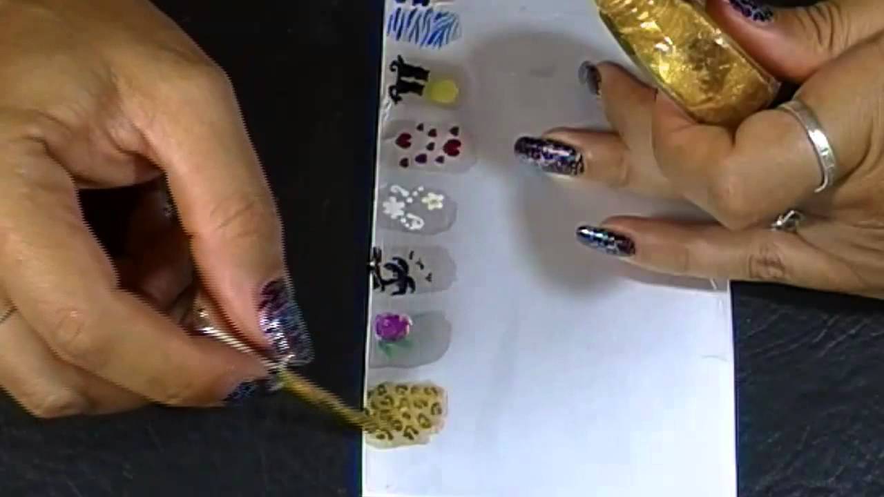 Como hacer Stickers para uñas caseros II