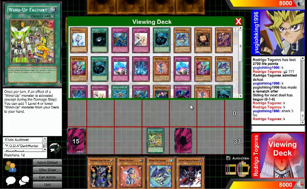 RODRIGO TOGORES WITH WIND-UP VS  WIND-UP ON DUELING NETWORK 11/01/2013