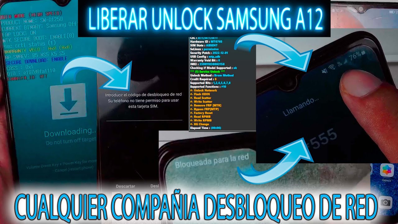 UNLOCK LIBERAR SAMSUNG A12 PARA CUALQUIER COMPAÑIA DESBLOQUEAR BIEN EXPLICADO FUNCIONA OTROS SAMSUNG