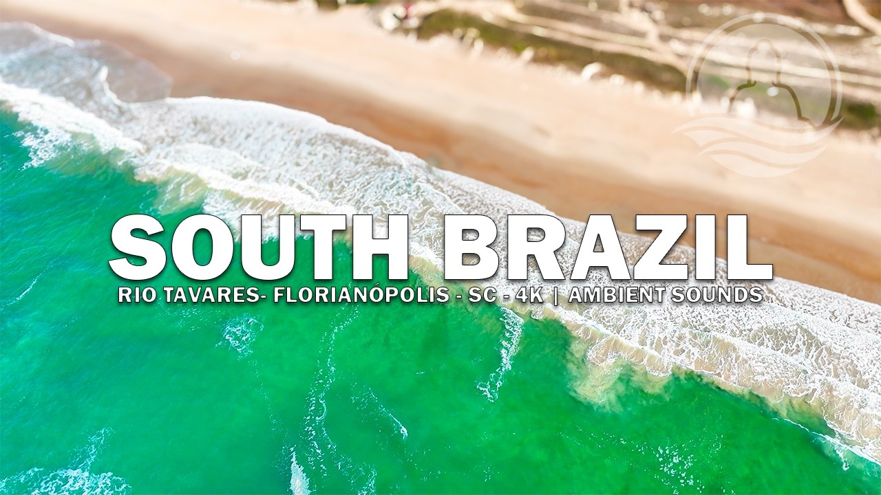 PARADISE BEACHES [Original 4K drone footage] + Ambient Sounds - Rio Tavares Beach - Brazil