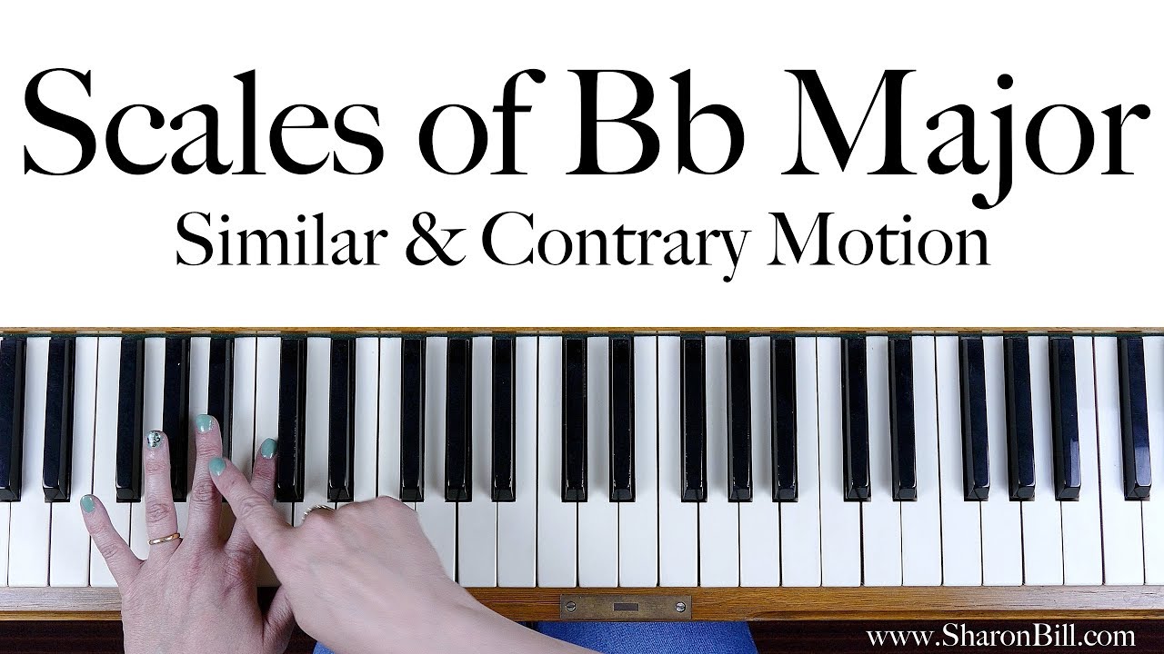 Bb Major Scales: similar and contrary motion