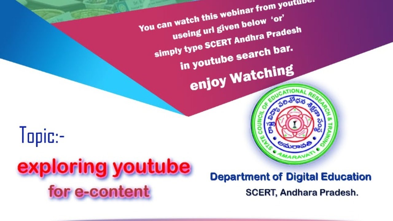 WEBINAR BY SCERT, AP ON 