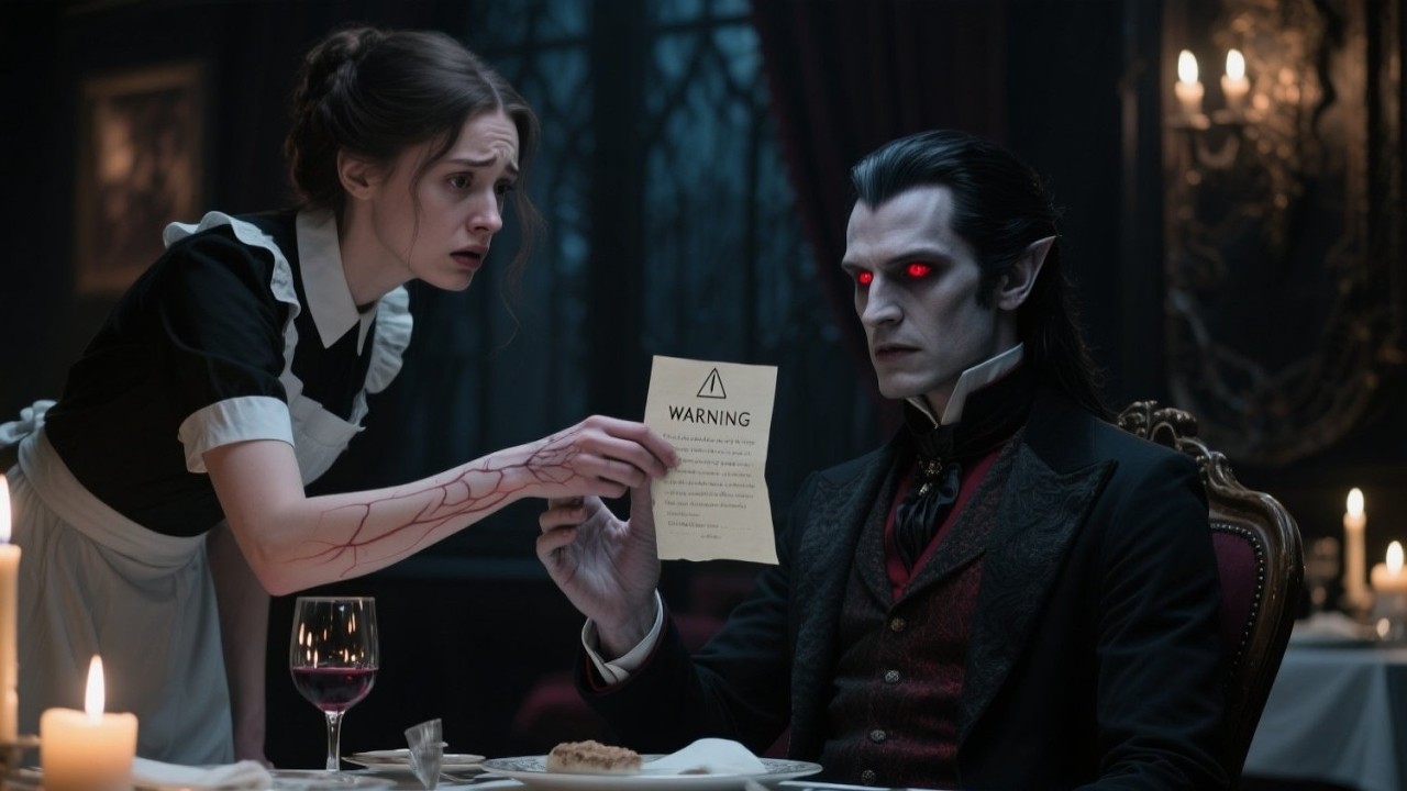 Waitress Slipped Him a Note: “Leave and Don’t Drink”—Then the Vampire King Reached for Her Hand |