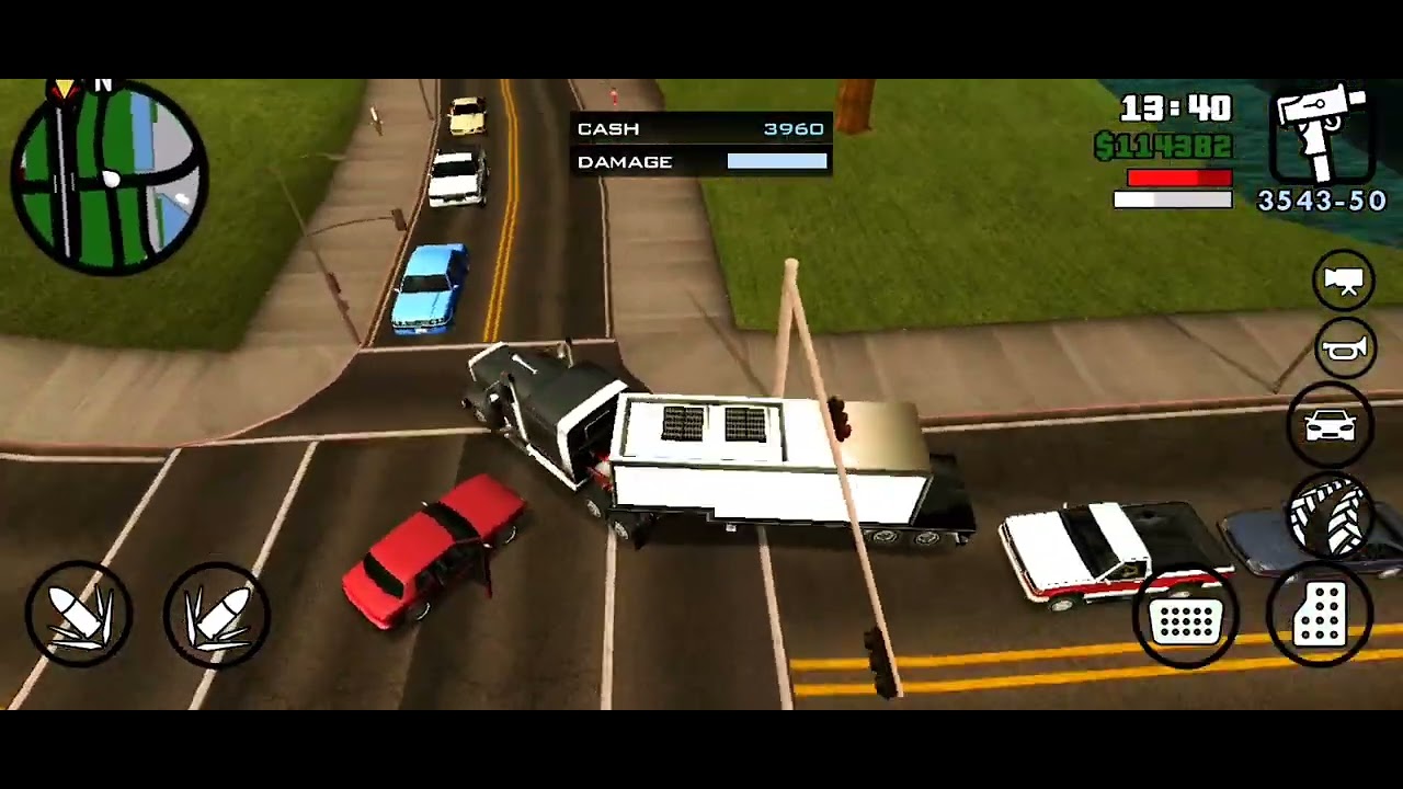 GTA San Andreas fui fazer a missão de caminhoneiro PARTE 3