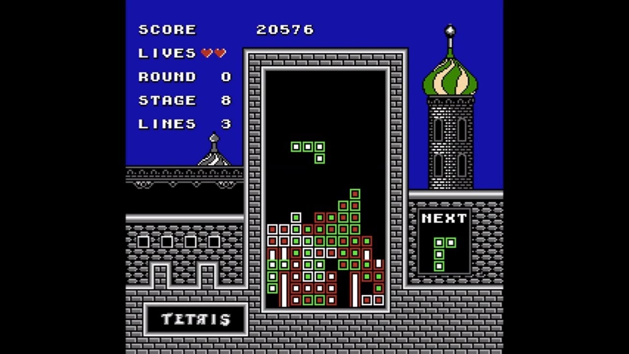NES Game: Tetris (1988 Bullet-Proof Software)