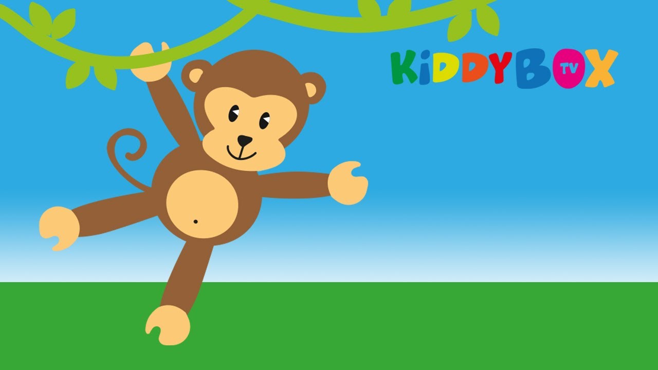 Die Affen rasen durch den Wald - Kinderlieder (KIDDYBOX.TV)