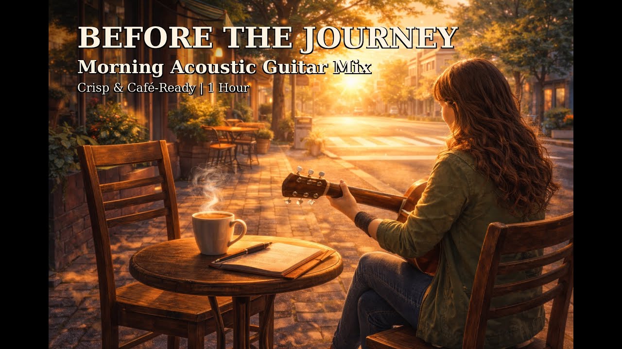 Before the Journey: Morning Acoustic Guitar Mix — Crisp & Café-Ready | 1 Hour