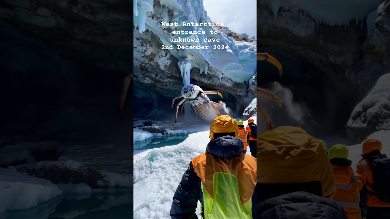 ABOMINABLE SPIDER Creature Spotted Outside Secret Antarctic Cave! #spider #nightmarefuel #antarctica