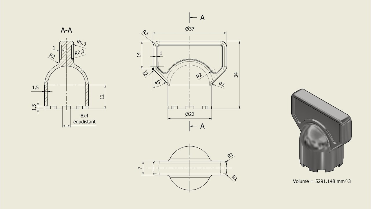 Tutorial Inventor - 657 REMOVABLE HANDLE