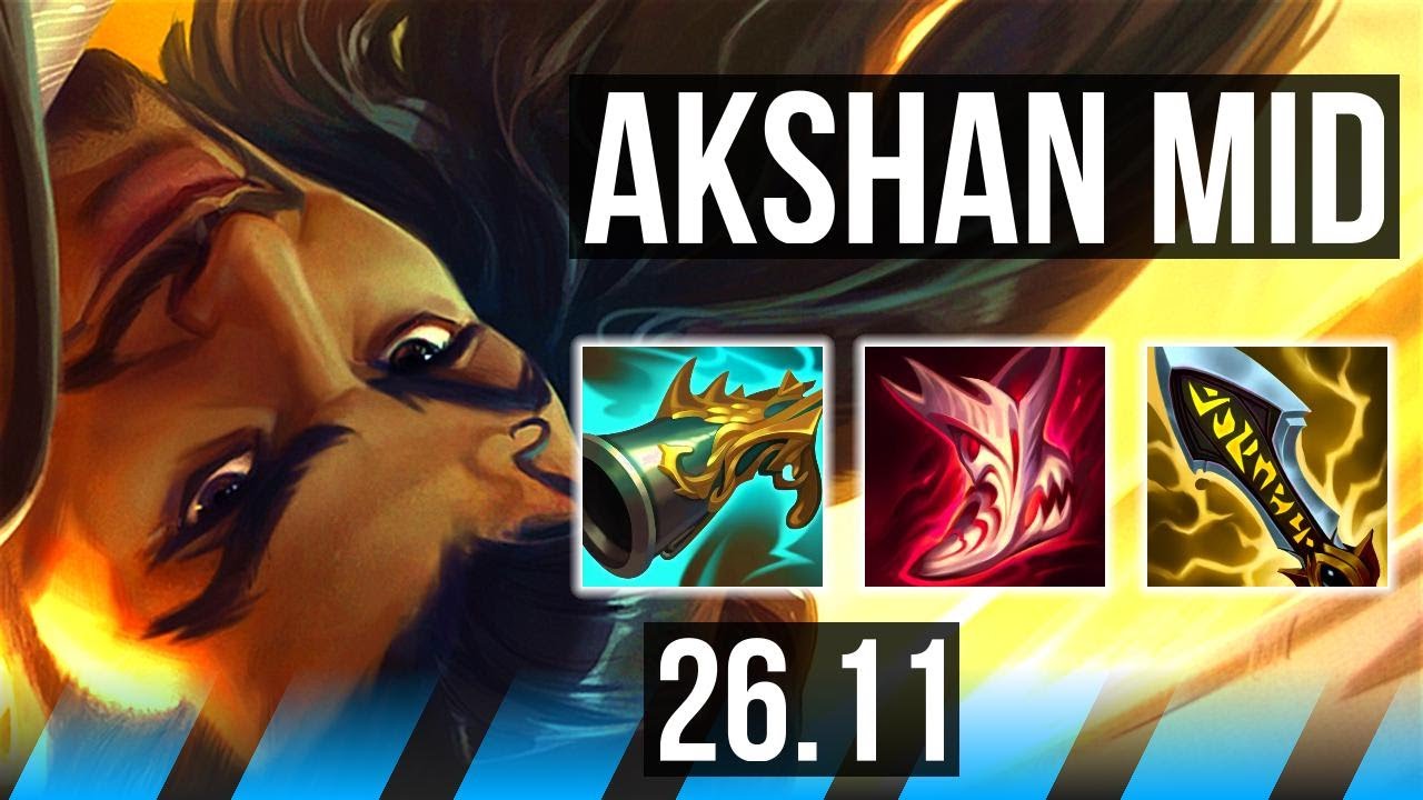 AKSHAN vs MALZAHAR (MID) | Good KDA: 16/2/8 | EUW Diamond | 26.11