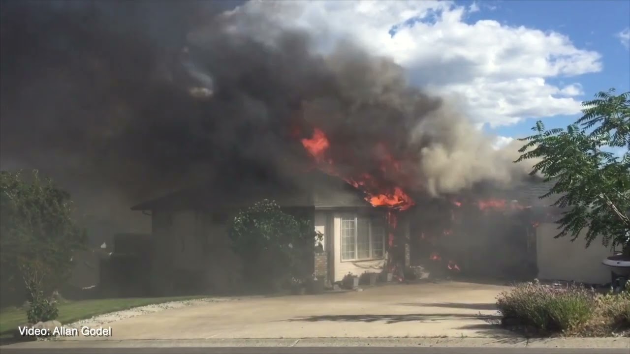 RAW: House burns in West Kelowna's Smith Creek
