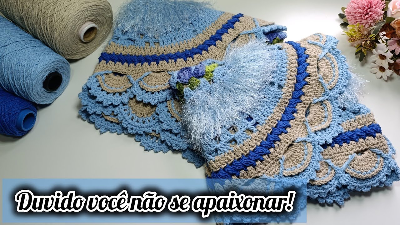💥ESSA COMBINAÇÃO DE  CORES GANHOU MEU CORAÇÃO #produçãodecroche 