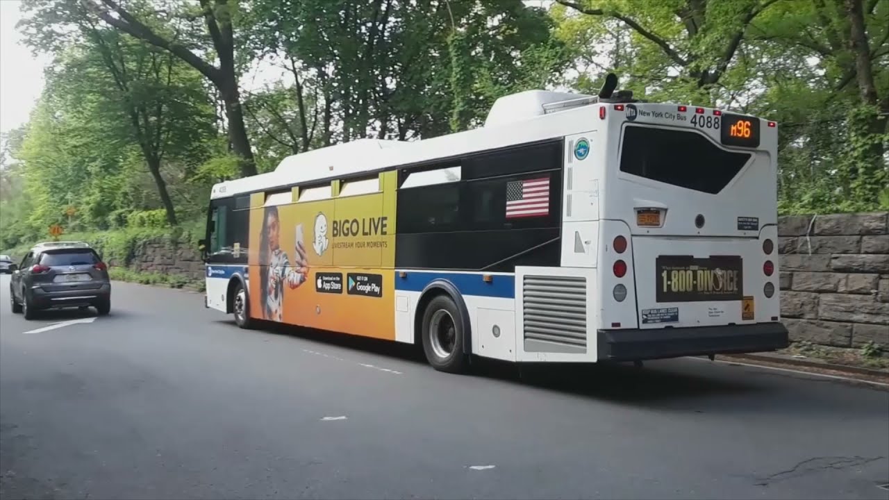 MTA NYC Bus: The 97th Street Transverse @ Central Park [M1, M2, M3, M4, M96, M106, Express]