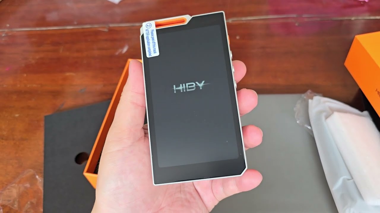 đập hộp máy nghe nhạc hiby r4