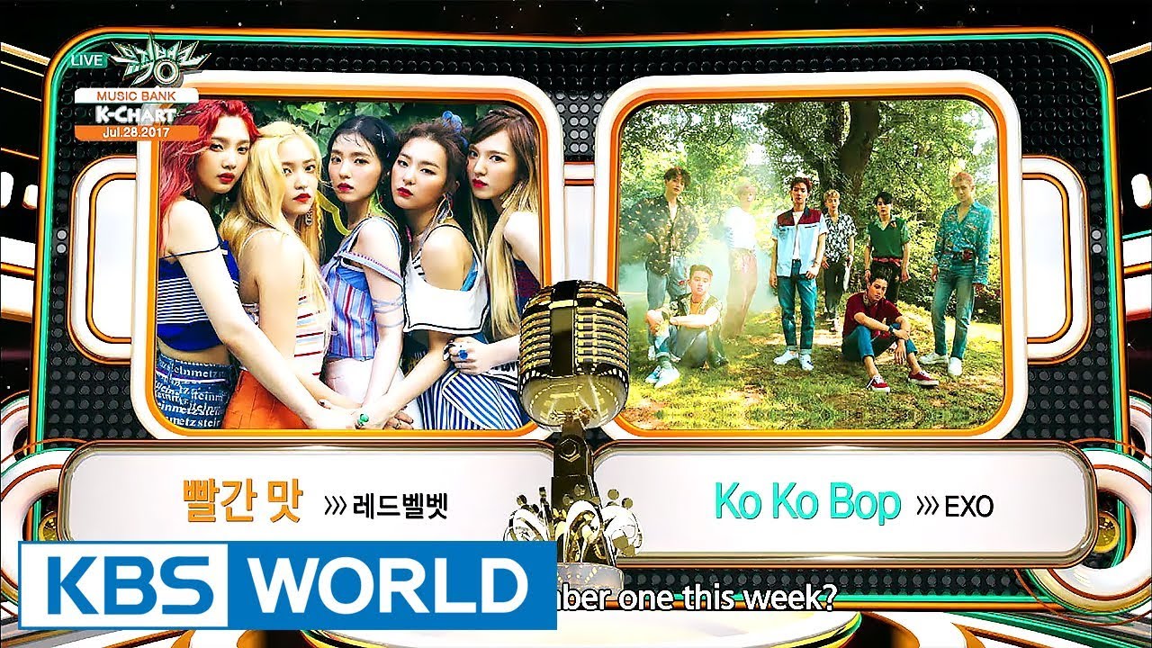 [Music Bank K-Chart] 4th Week of July - Red Velvet VS EXO (2017.07.28)