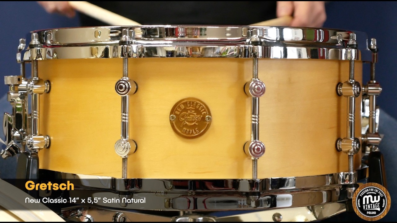 MW-Vintage.pl - Gretsch New Classic 14” x 5,5” Satin Natural 4K