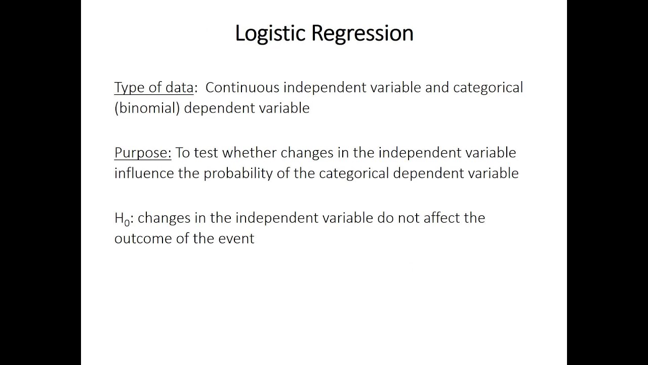 22: Logistic regression