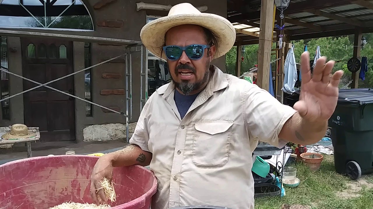 Shredding Straw the Easy Way- Cob Barndominium