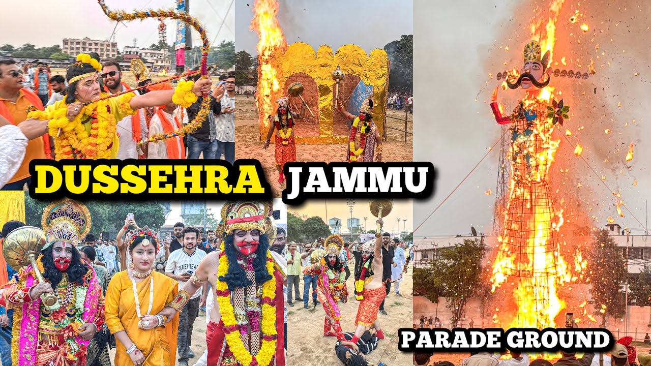 DUSSEHRA CELEBRATION IN JAMMU 2025 | Parade Ground Dussehra Ravan Dahan | Jammu & Kashmir 